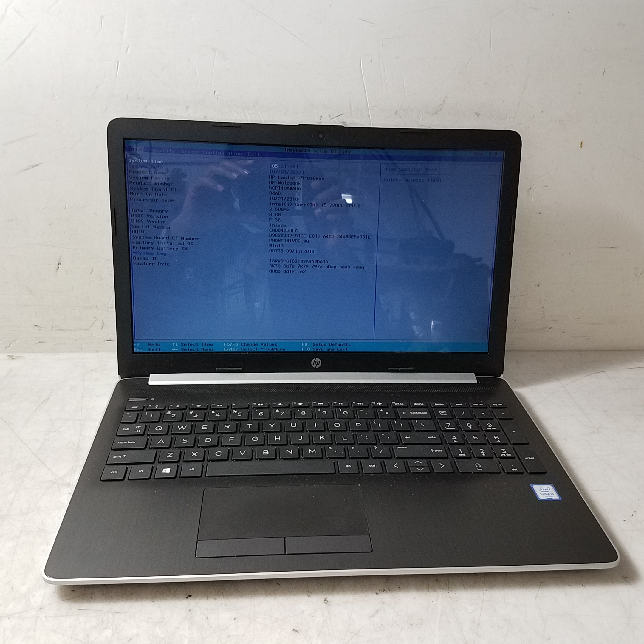 Buy The Hp Laptop Da Ms Intel Core I Ghz Memory Gb Hdd Tb