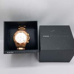 Men's Marc Jacob Chronograph Diver Rose Gold Tone Stainless Steel Watch