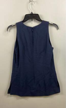 NWT Kobi Halperin Womens Blue Sleeveless Round Neck Blouse Top Size X Small alternative image