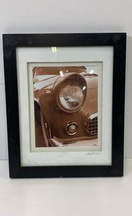 Vintage Mercedes in Sepia Photography by Gary Kindli Signed Matted & Framed