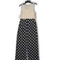 NWT Moulinette Soeurs Womens Maxi Dress Navy Blue Beige Polka Dot Size 6 image number 2