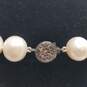 900 Silver 11 mm Fw Pearl Necklace 74.8g image number 5