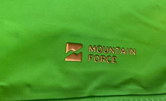 Mountain Force Womens Green Straight Leg Zip Pockets Ski Snow Pants Size 34 image number 3