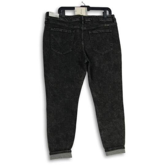 NWT Kancan Womens Black Denim Dark Wash 5-Pocket Design Ankle Jeans Size 32x26 image number 2