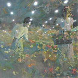 Artist Don Hatfield Signed Numbered Children In The Meadow Serigraph Art Print alternative image