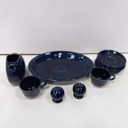 Set of 11 Assorted Homer Laughlin Fiesta Cobalt Blue Dishes