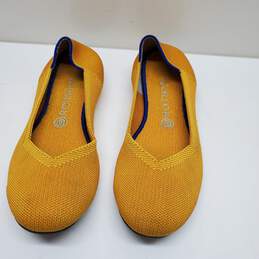 Rothy's Yellow Gold Knit Flats Women's Size 9.5