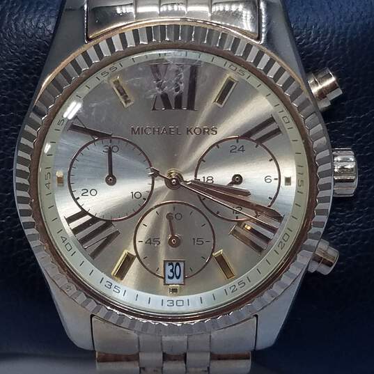 Michael Kors MK5556 38mm Multi-Dial Gold Tone Watch 122.0g image number 2