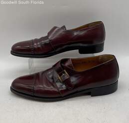 Authentic Salvatore Ferragamo Mens Dark Brown Shoes Size 9