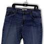Mens Blue Denim Medium Wash Pockets Stretch Straight Leg Jeans 36X34 image number 3