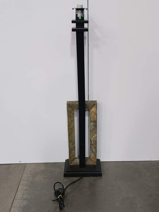 Stone/Metal Base Decorative Floor Lamp image number 2