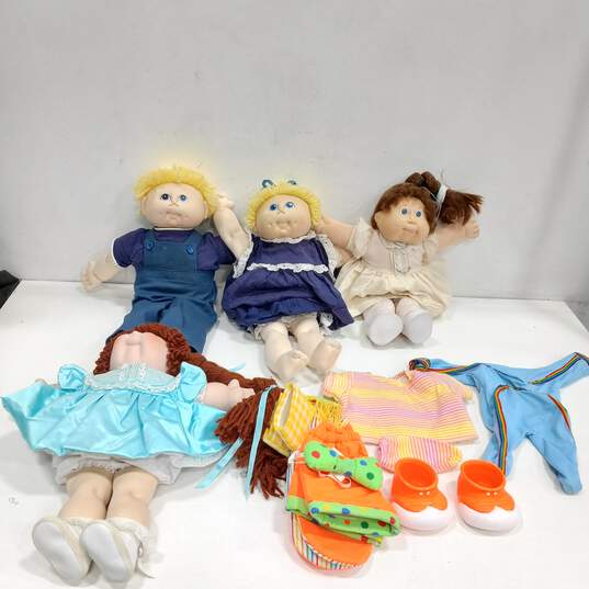 Bundle of 4 Assorted Cabbage Patch Dolls w/Accessories image number 1