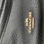 Coach Womens Black Leather Double Handle Turn Lock Shoulder Bag Purse image number 5