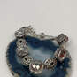 Designer Brighton Silver-Tone Venus Rising Crystal Cut Stone Chain Bracelet image number 1