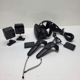 HTC Vive VR Headset with Cables Sensors and Controllers Untested