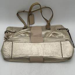 Coach Womens Shoulder Handbag Inner Zip Pocket Bag Charm Gold Leather alternative image