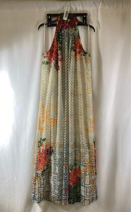 NWT Anthropologie Womens Multicolor Floral Sleeveless Long Maxi Dress Size XS