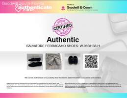 Authentic Salvatore Ferragamo Mens Black Suede Loafers Size 10 alternative image