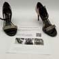 Lanvin Paris Womens Black Embellished Wedge Strappy Sandals Size EUR 37.5 w/ COA image number 1