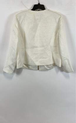 NWT Tahari Womens White Floral 3/4 Sleeve 2 Piece Jacket & Skirt Suit Set Sz 16W alternative image