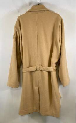 ALO Womens Beige Long Sleeve One Button Single Breasted Trench Coat Size XL alternative image