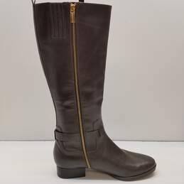 Buy the Gucci Dove Gray Knee-High Boots W 6.5 COA