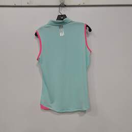 Adidas Sleeveless Collared Athletic Polo T Shirt Size Large alternative image