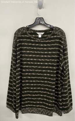 cj banks® Dark Green Striped Sweater NWT - Size 2X