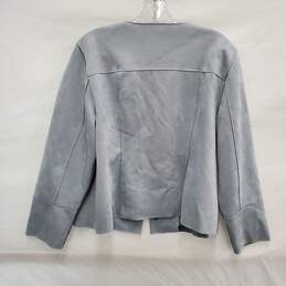NWT Chico's WM's Faux Leather Scuba Suede Light Great Jacket Size 2P alternative image