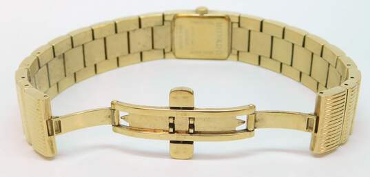 Movado Swiss Diamond Accent Bezel Sapphire Crystal Gold Tone Women's Dress Watch 77.5g image number 4