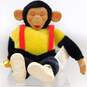 VTG Cheerful Chimp Green Trading Mr. Bim Zippy Zip Plush Monkey Banana W/ Tag image number 1