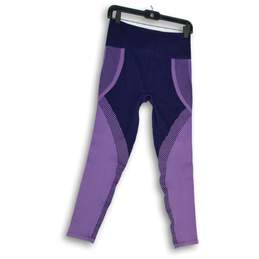 Fabletics Womens Purple Elastic Waist Pull-On Compression Leggings Size L