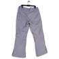 NWT Womens Gray Flat Front Slash Pocket Bootcut Leg Snow Pants Size XL image number 2