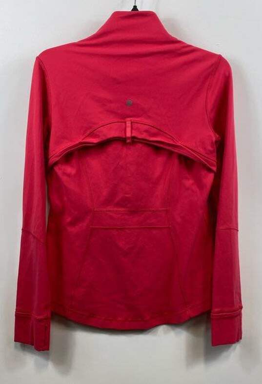 Lululemon Pink Zip-Up Workout Jacket - Size Medium image number 2