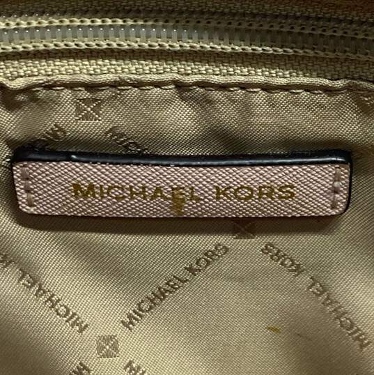 Michael Kors Leather Jet Set Travel Shoulder Tote Powder Blush image number 5