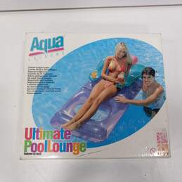 Vintage Aqua Ultimate Vinyl Pool Lunge 65" In Box alternative image