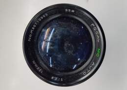 Focal MC Auto 135mm 52mm Diameter Auto Camera Lens- Untested