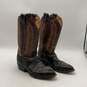 Rio Grande Mens Brown Leather Mid-Calf Cowboy Western Boots Size EU 27 image number 2