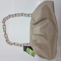 V Couture Handbag Purse By Kooba Tan Gold Hardware Zipper Top Interior  Pockets