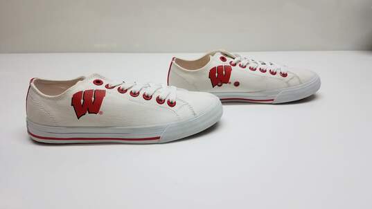 (4) Row One Wisconsin Badgers Canvas Sneakers - W 5/ M 3.5 image number 1