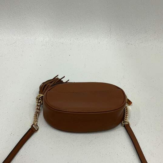 Michael Kors Womens Crossbody Bag Purse Adjustable Strap Brown Leather image number 3