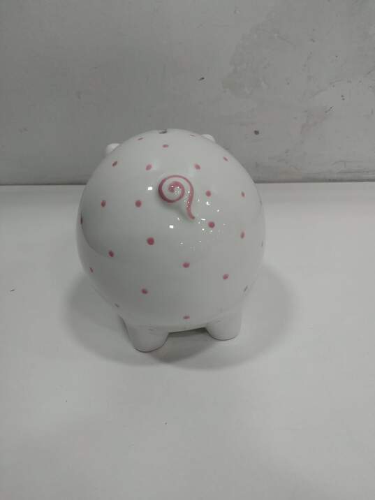 White Hand Painted Piggy Bank Tiffany & Co. image number 3