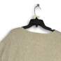 NWT Ella Moss Womens Light Gray Knitted V-Neck Pullover Sweater Size XXL image number 4