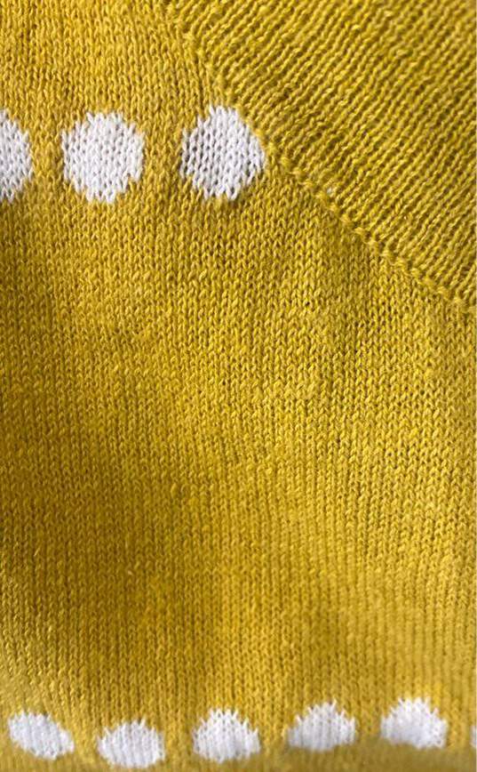 Two Danes Women's Yellow Dotted Cardigan- L NWT image number 8