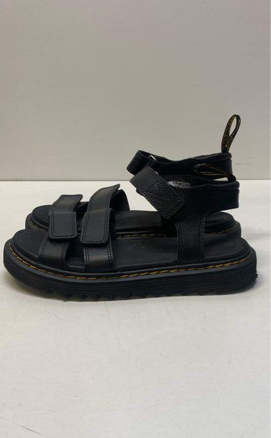 Dr. Martens Klaire J Black Leather Ankle Strap Sandals Women's Size 5 image number 2