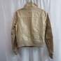 Puma Women's Genuine Gold Leather Jacket Size M image number 2