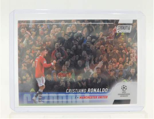 2021-22 Cristiano Ronaldo Stadium Club Chrome UCL Manchester United image number 1