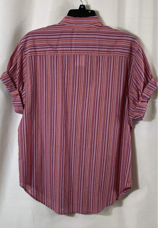 NWT Xirena Womens Multicolor Cotton Striped Collared Button-Up Shirt Size XS image number 2