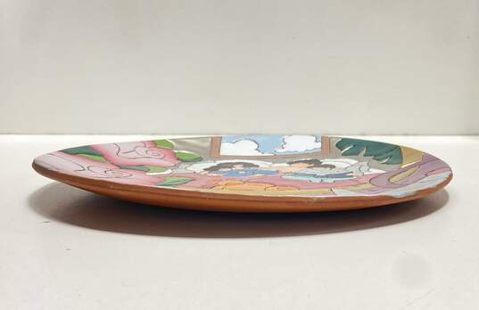 Judy Miller Handcrafted Studio Art 11 inch Charger- Vintage Pottery Plate image number 3