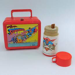 1986 Aladdin DC Comics Superman Lunch Box & Thermos